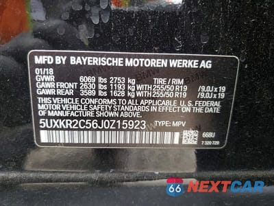 Zdjęcie 13 z 13 samochodu: 2018 BMW X5 SDRIVE35I VIN:5UXKR2C56J0Z15923 - miniatura