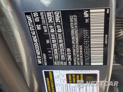 Zdjęcie 12 z 12 samochodu: 2020 MERCEDES-BENZ GLC 300 4MATIC VIN:W1N0G8EBXLF812999 - miniatura