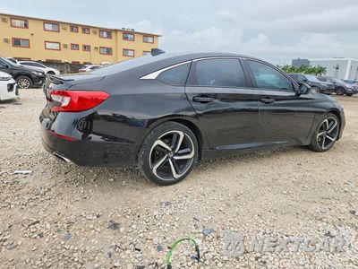 Trzecie zdjęcie samochodu z tyłu: 2018 HONDA ACCORD SPORT VIN:1HGCV1F36JA160869 - miniatura