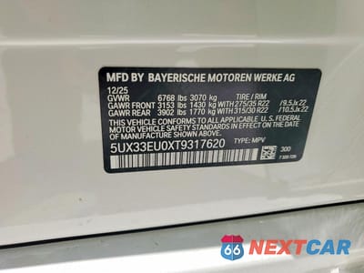 Zdjęcie 14 z 14 samochodu: 2026 BMW X5 M60I VIN:5UX33EU0XT9317620 - miniatura