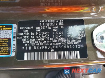 Zdjęcie 13 z 13 samochodu: 2025 KIA TELLURIDE S VIN:5XYP6DGCXSG693032 - miniatura
