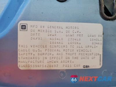 Zdjęcie 12 z 12 samochodu: 1993 BUICK CENTURY SPECIAL VIN:3G4AG55N4PS626697 - miniatura