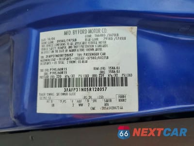 Zdjęcie 12 z 12 samochodu: 2005 FORD FOCUS VIN:3FAFP31N05R128057 - miniatura