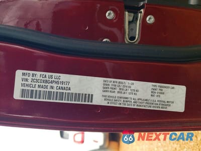 Zdjęcie 12 z 12 samochodu: 2023 DODGE CHARGER SXT VIN:2C3CDXBG4PH519177 - miniatura