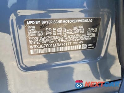 Zdjęcie 14 z 14 samochodu: 2021 BMW X1 SDRIVE28I VIN:WBXJG7C01M3M74177 - miniatura