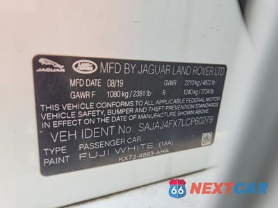 Zdjęcie 12 z 12 samochodu: 2020 JAGUAR XE S VIN:SAJAJ4FX7LCP60279 - miniatura