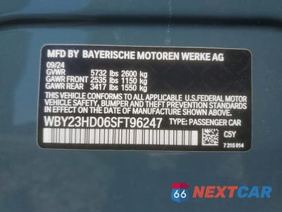 Zdjęcie 13 z 13 samochodu: 2025 BMW I4 EDRIVE 40 VIN:WBY23HD06SFT96247 - miniatura