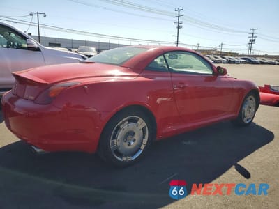 Trzecie zdjęcie samochodu z tyłu: 2002 LEXUS SC 430 VIN:JTHFN48Y020008601 - miniatura