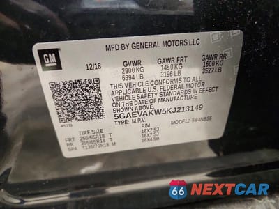 Zdjęcie 13 z 13 samochodu: 2019 BUICK ENCLAVE ESSENCE VIN:5GAEVAKW5KJ213149 - miniatura
