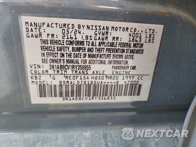 Zdjęcie 13 z 13 samochodu: 2024 NISSAN SENTRA SV VIN:3N1AB8CV1RY356855 - miniatura