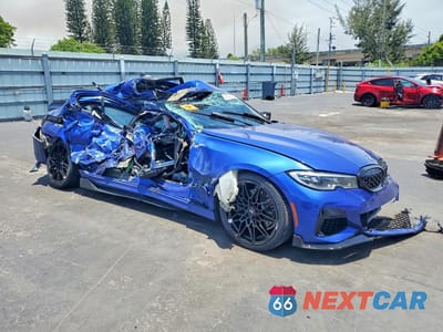 Czwarte zdjęcie samochodu z boku: 2020 BMW M340I VIN:WBA5U7C06LFH54536 - miniatura
