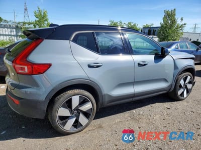 Trzecie zdjęcie samochodu z tyłu: 2023 VOLVO XC40 RECHARGE ULTIMATE VIN:YV4ED3UM2P2948713 - miniatura