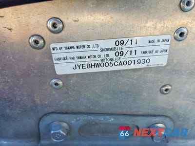 Zdjęcie 10 z 10 samochodu: 2012 YAMAHA VECTOR GT, RS90GTLB VIN:JYE8HW005CA001930 - miniatura