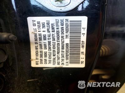 Zdjęcie 12 z 12 samochodu: 2012 HONDA CIVIC LX VIN:19XFB2F53CE345909 - miniatura