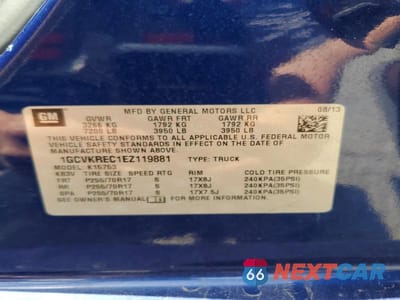 Zdjęcie 12 z 12 samochodu: 2014 CHEVROLET SILVERADO K1500 LT VIN:1GCVKREC1EZ119881 - miniatura