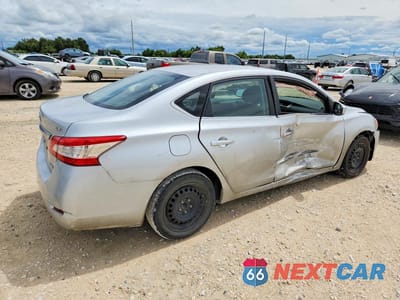 Trzecie zdjęcie samochodu z tyłu: 2013 NISSAN SENTRA S VIN:3N1AB7AP9DL674971 - miniatura