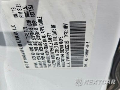 Zdjęcie 13 z 13 samochodu: 2020 HONDA ODYSSEY EXL VIN:5FNRL6H71LB002123 - miniatura