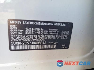 Zdjęcie 13 z 13 samochodu: 2018 BMW X5 SDRIVE35I VIN:5UXKR2C57J0X08313 - miniatura