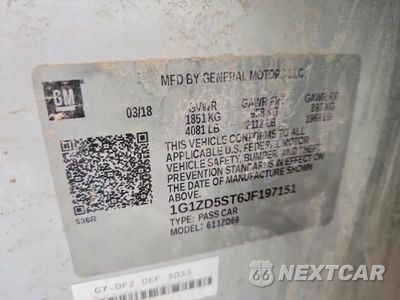 Zdjęcie 12 z 12 samochodu: 2018 CHEVROLET MALIBU LT VIN:1G1ZD5ST6JF197151 - miniatura