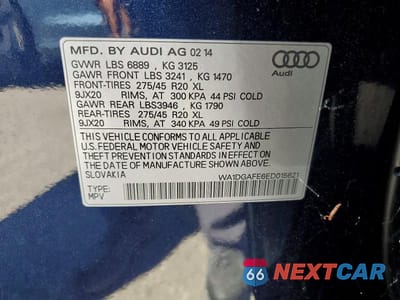 Zdjęcie 13 z 13 samochodu: 2014 AUDI Q7 PRESTIGE VIN:WA1DGAFE6ED015621 - miniatura