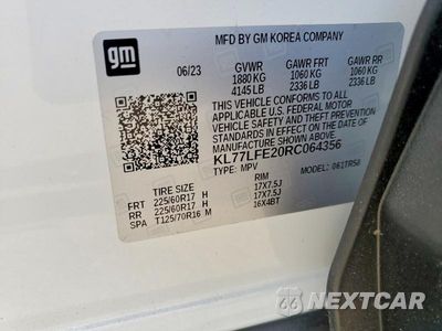 Zdjęcie 13 z 13 samochodu: 2024 CHEVROLET TRAX VIN:KL77LFE20RC064356 - miniatura
