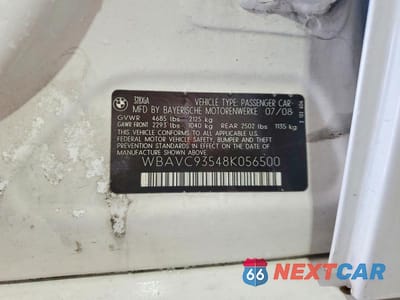 Zdjęcie 12 z 12 samochodu: 2008 BMW 328 XI VIN:WBAVC93548K056500 - miniatura