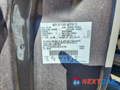 Zdjęcie 12 z 12 samochodu: 2005 FORD F250 SUPER DUTY VIN:1FTSW20P45EA10184 - miniatura