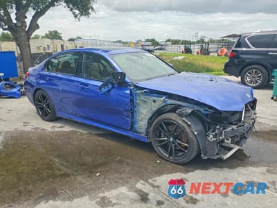Czwarte zdjęcie samochodu z boku: 2021 BMW 330I VIN:3MW5R1J01M8B65032 - miniatura