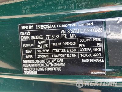 Zdjęcie 13 z 13 samochodu: 2024 INEOS AUTOMOTIVE LIMITED GRENADIER VIN:SC6GM1CA2RF006455 - miniatura