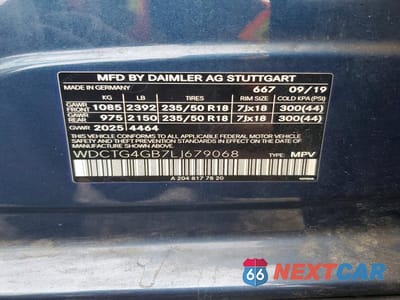 Zdjęcie 14 z 14 samochodu: 2020 MERCEDES-BENZ GLA 250 4MATIC VIN:WDCTG4GB7LJ679068 - miniatura