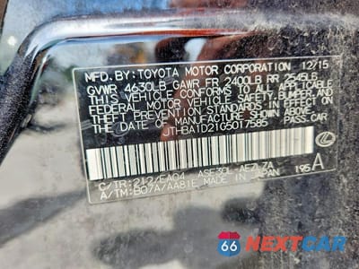 Zdjęcie 13 z 13 samochodu: 2016 LEXUS IS 200T VIN:JTHBA1D21G5017585 - miniatura