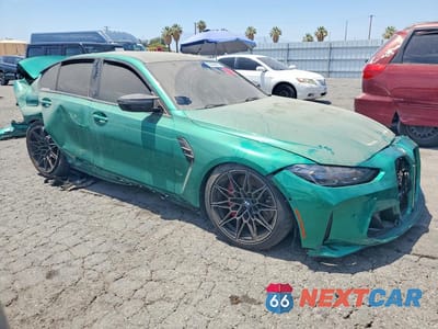 Czwarte zdjęcie samochodu z boku: 2024 BMW M3 COMPETITION VIN:WBS33AY00RFT18587 - miniatura