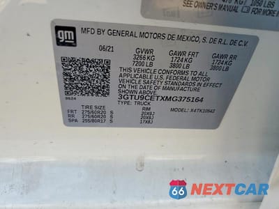 Zdjęcie 13 z 13 samochodu: 2021 GMC SIERRA K1500 ELEVATION VIN:3GTU9CETXMG375164 - miniatura