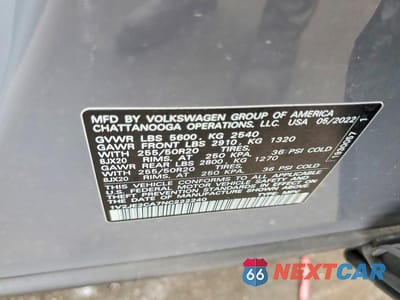 Zdjęcie 13 z 13 samochodu: 2022 VOLKSWAGEN ATLAS CROSS SPORT SE VIN:1V2JE2CA7NC222240 - miniatura