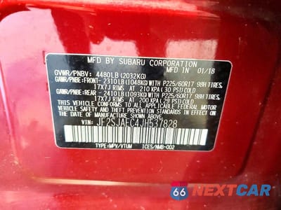 Zdjęcie 13 z 13 samochodu: 2018 SUBARU FORESTER 2.5I PREMIUM VIN:JF2SJAEC4JH537828 - miniatura