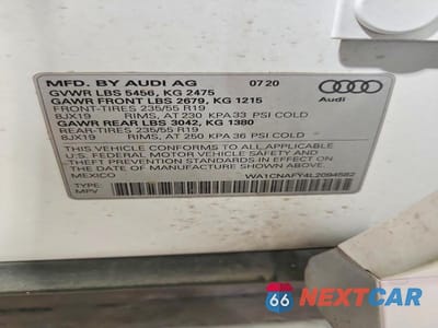 Zdjęcie 13 z 13 samochodu: 2020 AUDI Q5 PRESTIGE VIN:WA1CNAFY4L2094582 - miniatura
