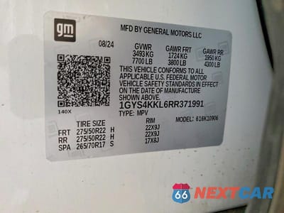 Zdjęcie 13 z 13 samochodu: 2024 CADILLAC ESCALADE ESV PREMIUM LUXURY VIN:1GYS4KKL6RR371991 - miniatura