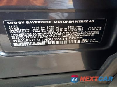 Zdjęcie 14 z 14 samochodu: 2022 BMW X1 SDRIVE28I VIN:WBXJG7C01N5U52444 - miniatura