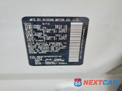 Zdjęcie 13 z 13 samochodu: 2014 NISSAN QUEST 3.5 SL VIN:JN8AE2KP8E9102195 - miniatura