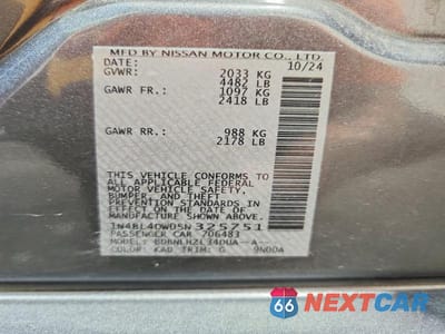 Zdjęcie 12 z 12 samochodu: 2025 NISSAN ALTIMA SV VIN:1N4BL4DW0SN325751 - miniatura