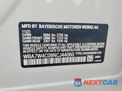 Zdjęcie 13 z 13 samochodu: 2022 BMW 745XE VIN:WBA7W4C08NCJ44060 - miniatura