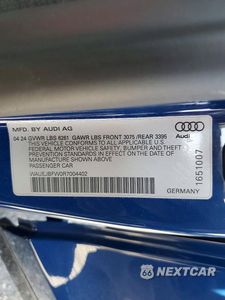 Zdjęcie 13 z 13 samochodu: 2024 AUDI E-TRON GT PRESTIGE VIN:WAUEJBFW0R7004402 - miniatura