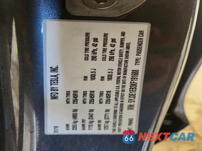 Zdjęcie 13 z 13 samochodu: 2019 TESLA MODEL 3 VIN:5YJ3E1EB3KF191688 - miniatura