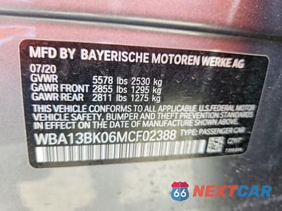 Zdjęcie 12 z 12 samochodu: 2021 BMW M550XI VIN:WBA13BK06MCF02388 - miniatura
