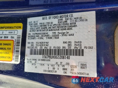 Zdjęcie 12 z 12 samochodu: 2016 FORD MUSTANG VIN:1FATP8UHXG5208140 - miniatura
