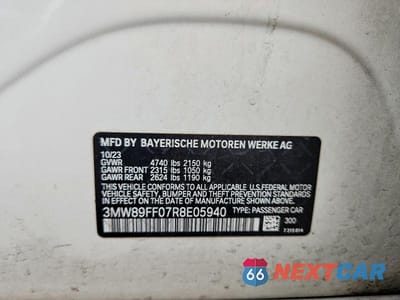Zdjęcie 13 z 13 samochodu: 2024 BMW 330XI VIN:3MW89FF07R8E05940 - miniatura