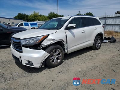 2015 TOYOTA HIGHLANDER XLE 5TDJKRFHXFS181212 - główne zdjęcie licytacji z USA - miniatura