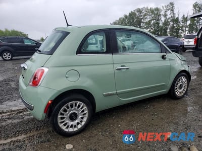 Trzecie zdjęcie samochodu z tyłu: 2014 FIAT 500 LOUNGE VIN:3C3CFFCR7ET285111 - miniatura