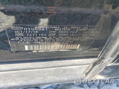 Zdjęcie 13 z 13 samochodu: 2019 HYUNDAI IONIQ BLUE VIN:KMHC65LCXKU123956 - miniatura