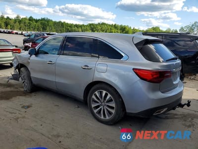 Drugie zdjęcie samochodu z przodu: 2016 ACURA MDX TECHNOLOGY VIN:5FRYD4H49GB022661 - miniatura
